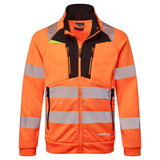 DX4 Hi-Vis Funnel Neck Zipped Sweatshirt