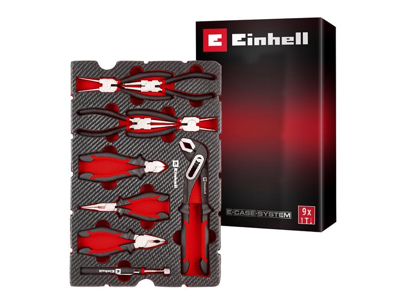 Einhell E-Case Inlay Pliers Set, 9 Piece