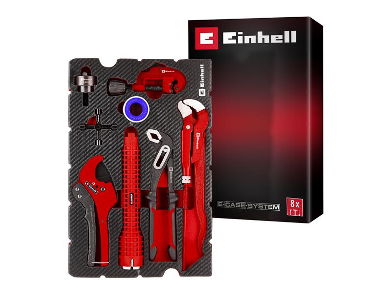 Einhell E-Case Inlay Plumbing Installation Set, 8 Piece