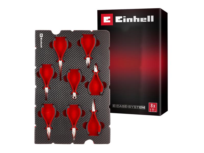 Einhell E-Case Inlay Precision Pliers Set, 8 Piece