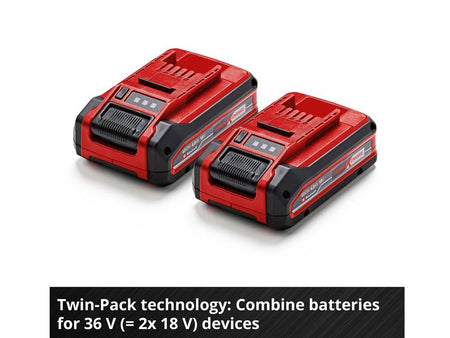 PLUS Power X-Change Battery Twin Pack 18V 2 x 4.0Ah Li-ion