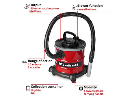TC-AV 2032 DW Ash Vac 20 Litre 850W 240V