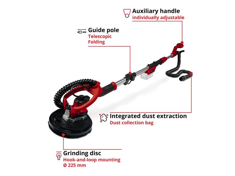 TP-DW 18/225 Li - Solo PROFESSIONAL Drywall Sander 18V Bare Unit