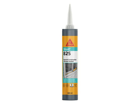 Sikasil®-825 Silicone Sealant Mid Grey 380ml