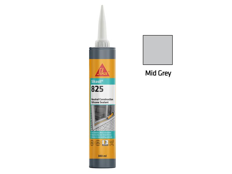 Sikasil®-825 Silicone Sealant Mid Grey 380ml