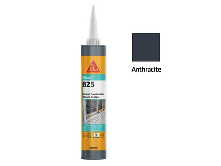Sikasil®-825 Silicone Sealant Anthracite 380ml