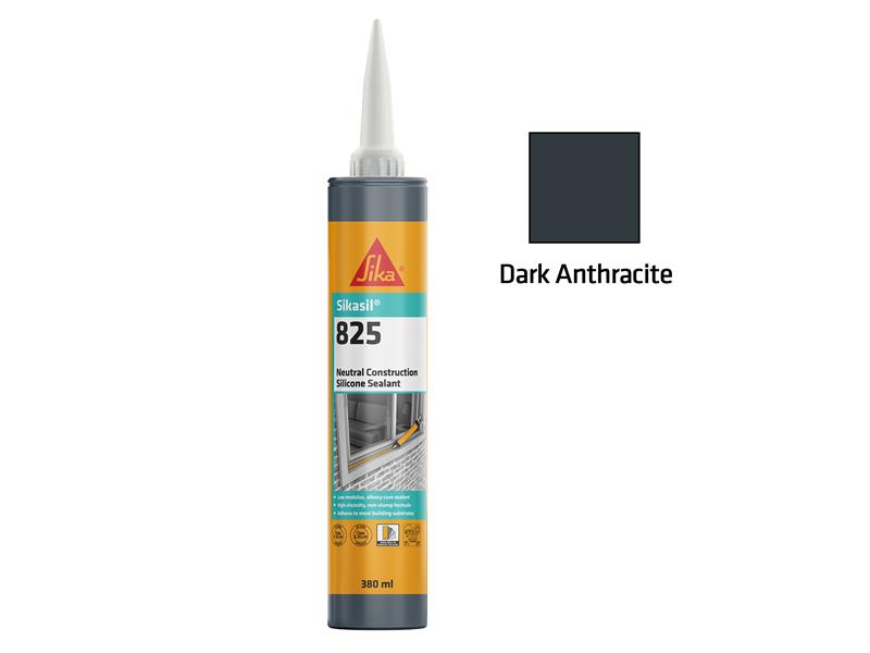 Sikasil®-825 Silicone Sealant Dark Anthracite 380ml