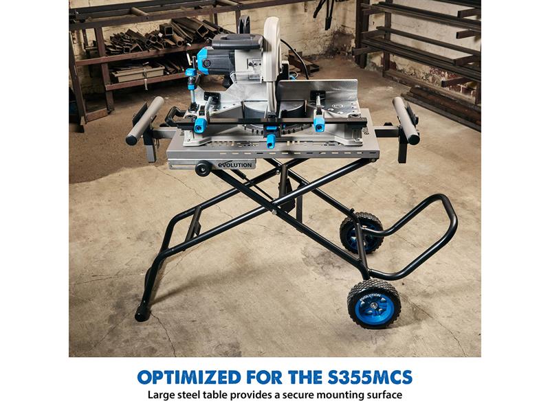 S355MCS Mitre Chop Saw Wheeled Stand with Powerlift Assist