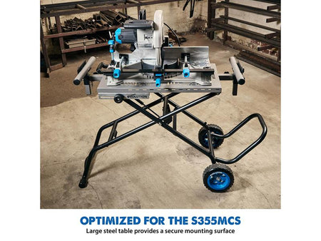 S355MCS Mitre Chop Saw Wheeled Stand with Powerlift Assist