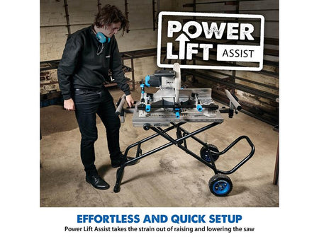 S355MCS Mitre Chop Saw Wheeled Stand with Powerlift Assist