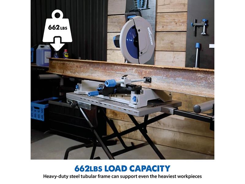 S355MCS Mitre Chop Saw Wheeled Stand with Powerlift Assist