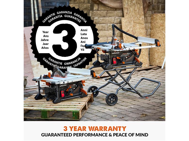 R255TBL Portable Table Saw 240V 1650W
