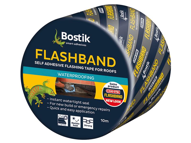 Evo-Stik Self Adhesive Flashband Original x 3.75m With Primer Special Grey 150mm