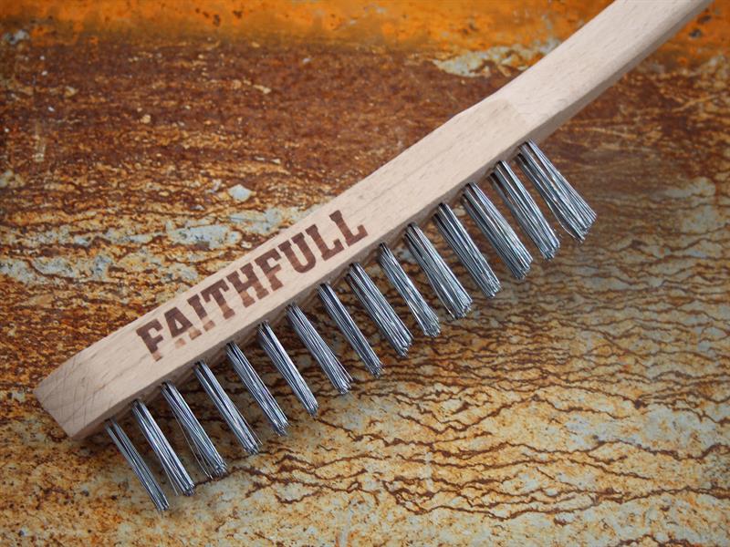 Heavy-Duty Scratch Brush, Two Row