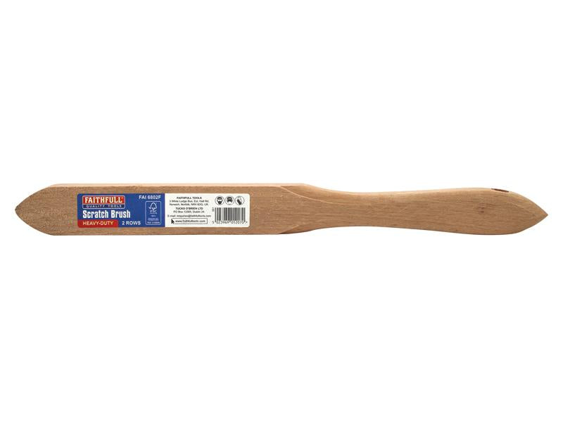 Heavy-Duty Scratch Brush, Two Row