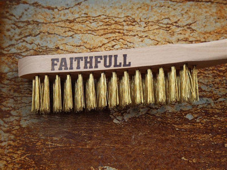 Brass Scratch Brush, Three Row