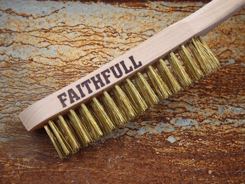 Brass Scratch Brush, Three Row