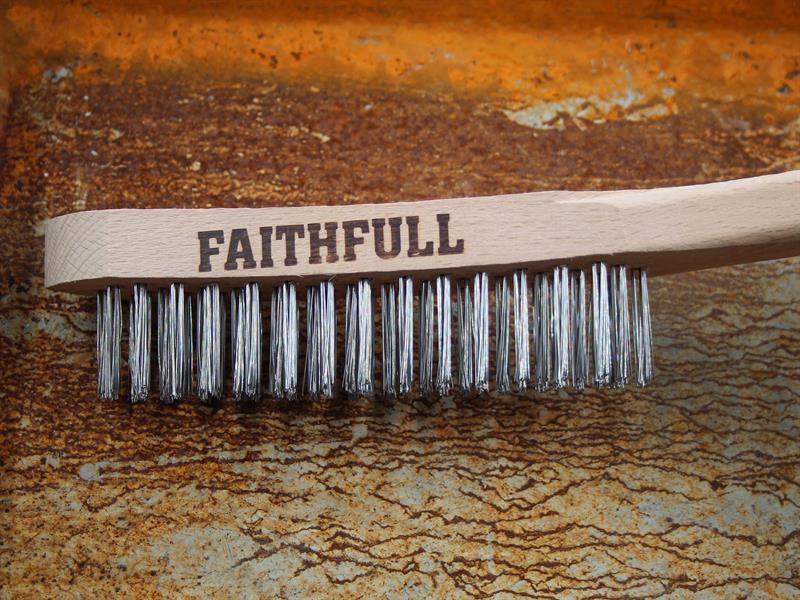 Heavy-Duty Stainless Steel Scratch Brush, 4 Row