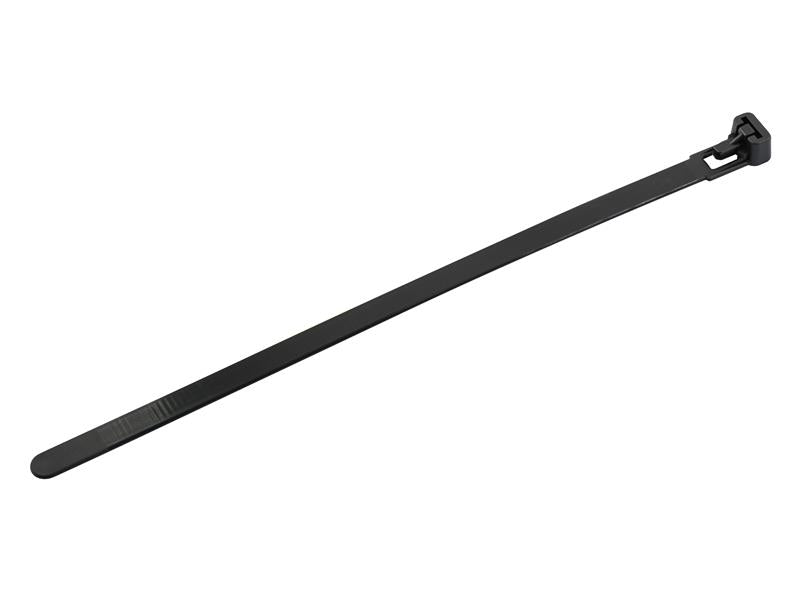 Reusable Cable Tie Black 7.6 x 200mm (Pack 50)