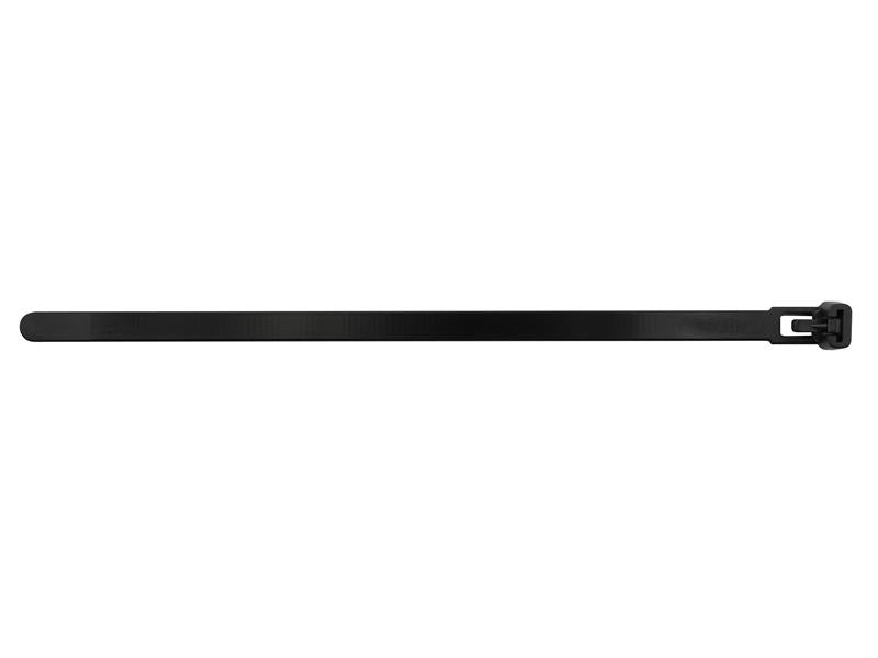 Reusable Cable Tie Black 7.6 x 200mm (Pack 50)