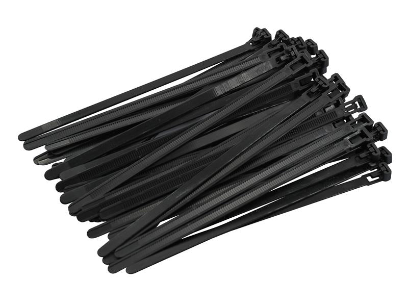 Reusable Cable Tie Black 7.6 x 200mm (Pack 50)
