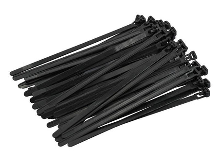 Reusable Cable Tie Black 7.6 x 200mm (Pack 50)