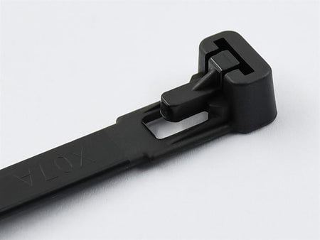 Reusable Cable Tie Black 7.6 x 200mm (Pack 50)