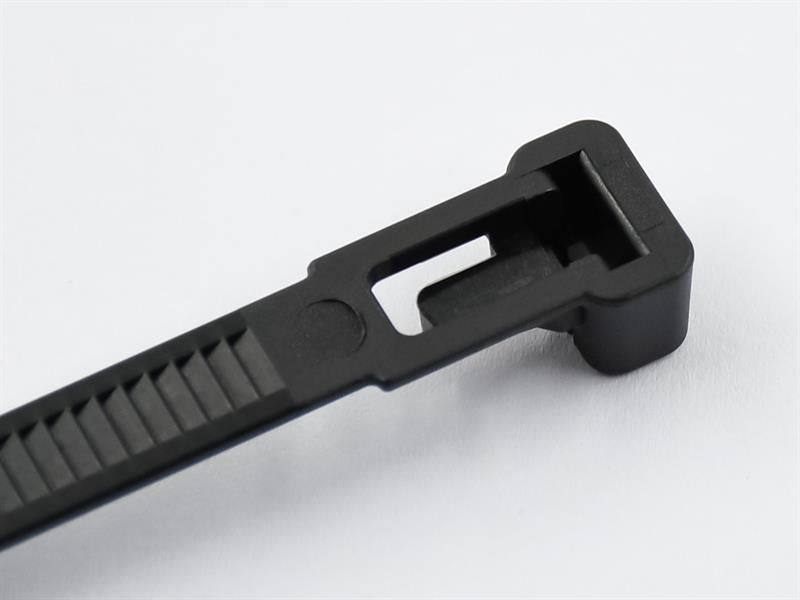 Reusable Cable Tie Black 7.6 x 200mm (Pack 50)