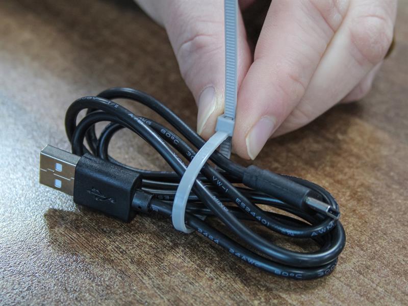 Cable Ties Grey 4.8 x 250mm (Pack 100)