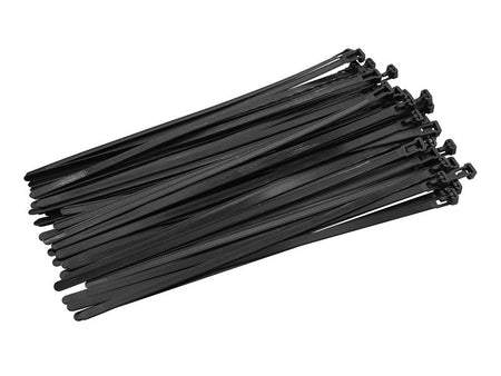 Reusable Cable Tie Black 7.6 x 300mm (Pack 50)