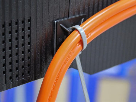 Cable Tie Mount Pad (10) Black 28 x 28mm
