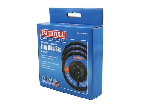 Aluminium Oxide Flap Disc 115 x 22mm 40 Grit (3 Pack)