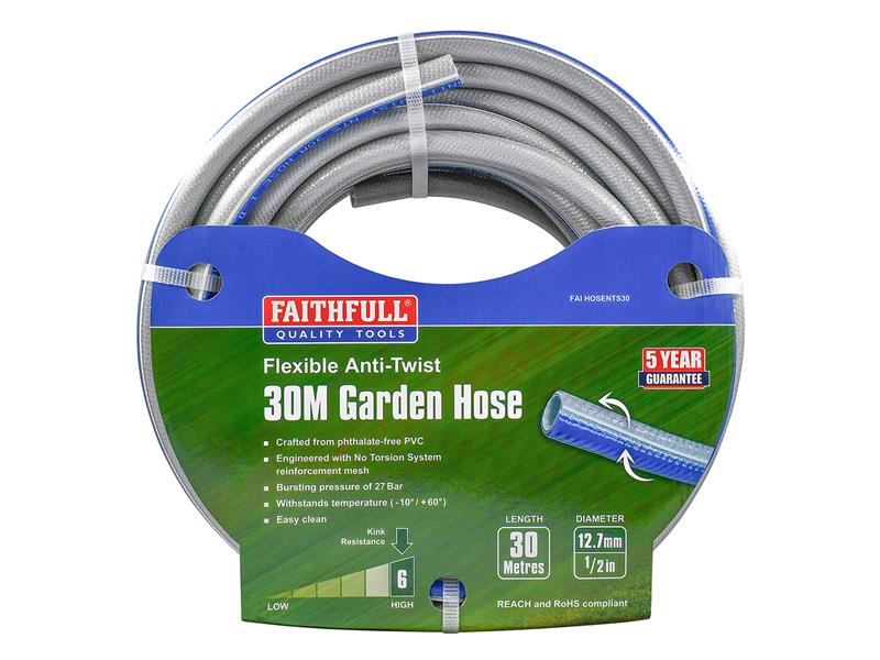 Flexible Anti-Twist Hose NTS 30m 12.5mm (1/2in) Diameter