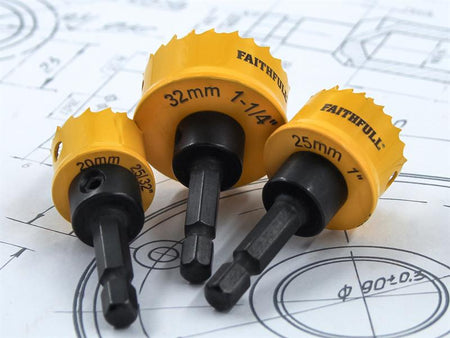 Mini Holesaw Set, 3 Piece