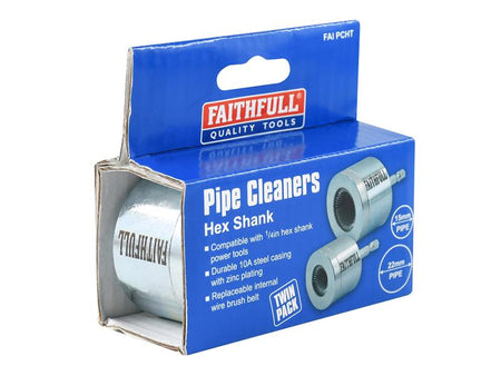 Faithfull External Pipe Cleaners Twin Pack