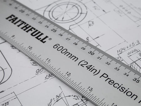 Aluminium Rule 600mm (24in)