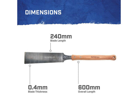 FSC Double Sided Pull Saw 240mm