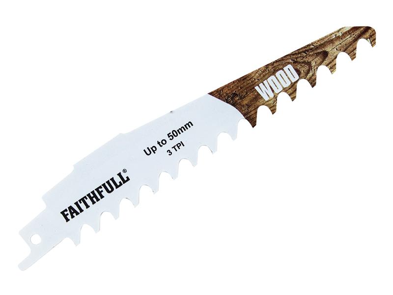 S950HM Wood Carbide Sabre Saw Blade 152mm x 3 TPI