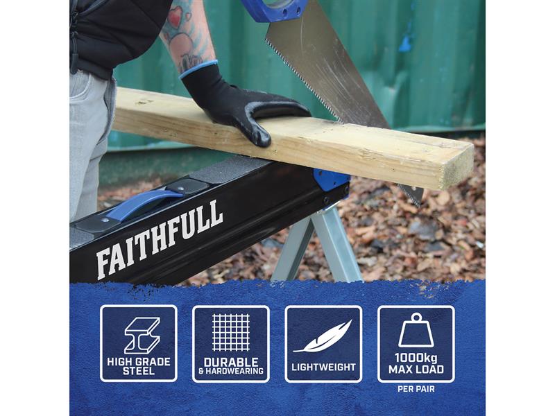 Folding Saw Horse - Pair
