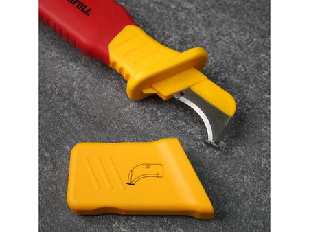 VDE Stripping Knife with Guiding Shoe 190mm