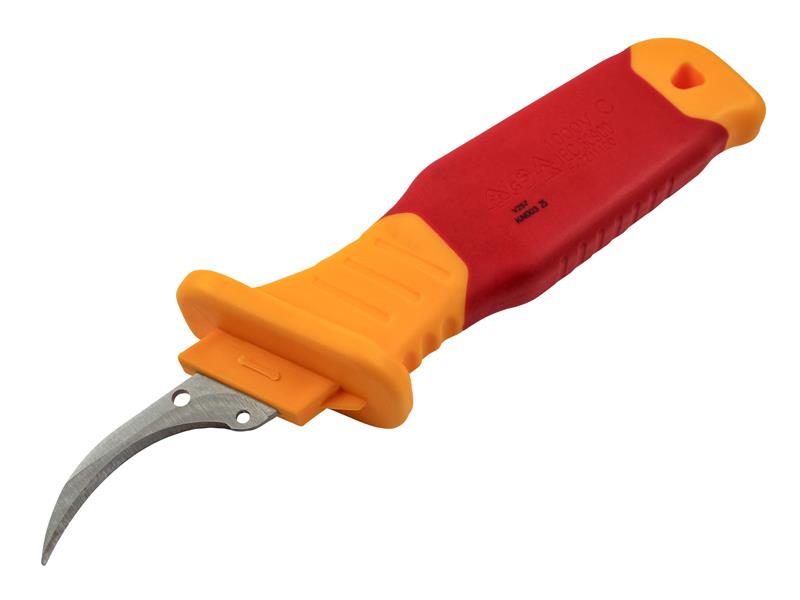VDE Stripping Knife with Sickle Blade 205mm