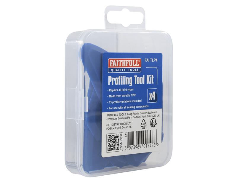 Faithfull Profiling Tool Kit, 4 Piece