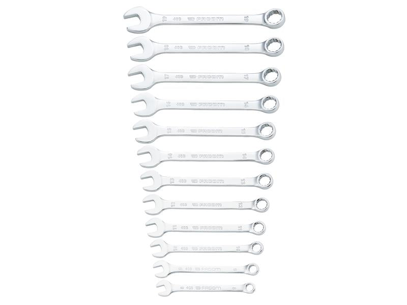 40B.JP12PB 40B Series Slim Metric Combination Spanner Set, 12 Piece