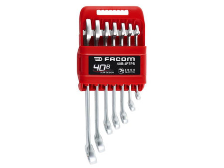 40B.JP7PB 40B Series Slim Metric Combination Spanner Set, 7 Piece