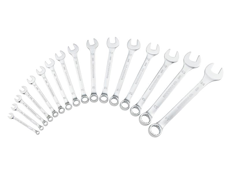 40B.JV16PB 40B Series Slim Metric Combination Spanner Set, 16 Piece