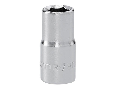 R.7HT 6 Point Standard Socket 1/4in Drive 7mm