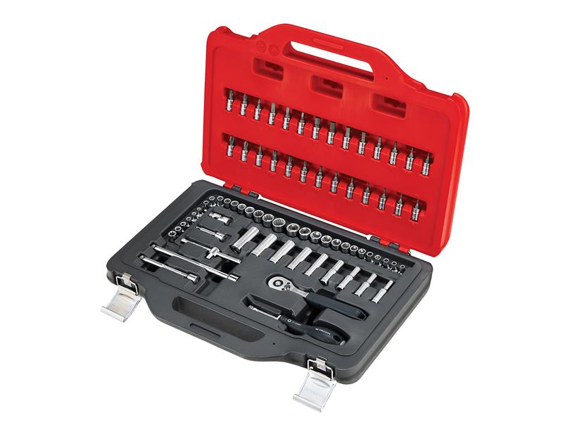 1/4in Drive Socket Set, 72 Piece