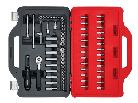 1/4in Drive Socket Set, 72 Piece