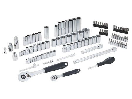 1/4in & 1/2in Drive Socket Set, 100 Piece