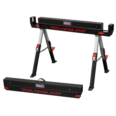 Sealey Adjustable Sawhorse Set 2pc Model No-FDT52